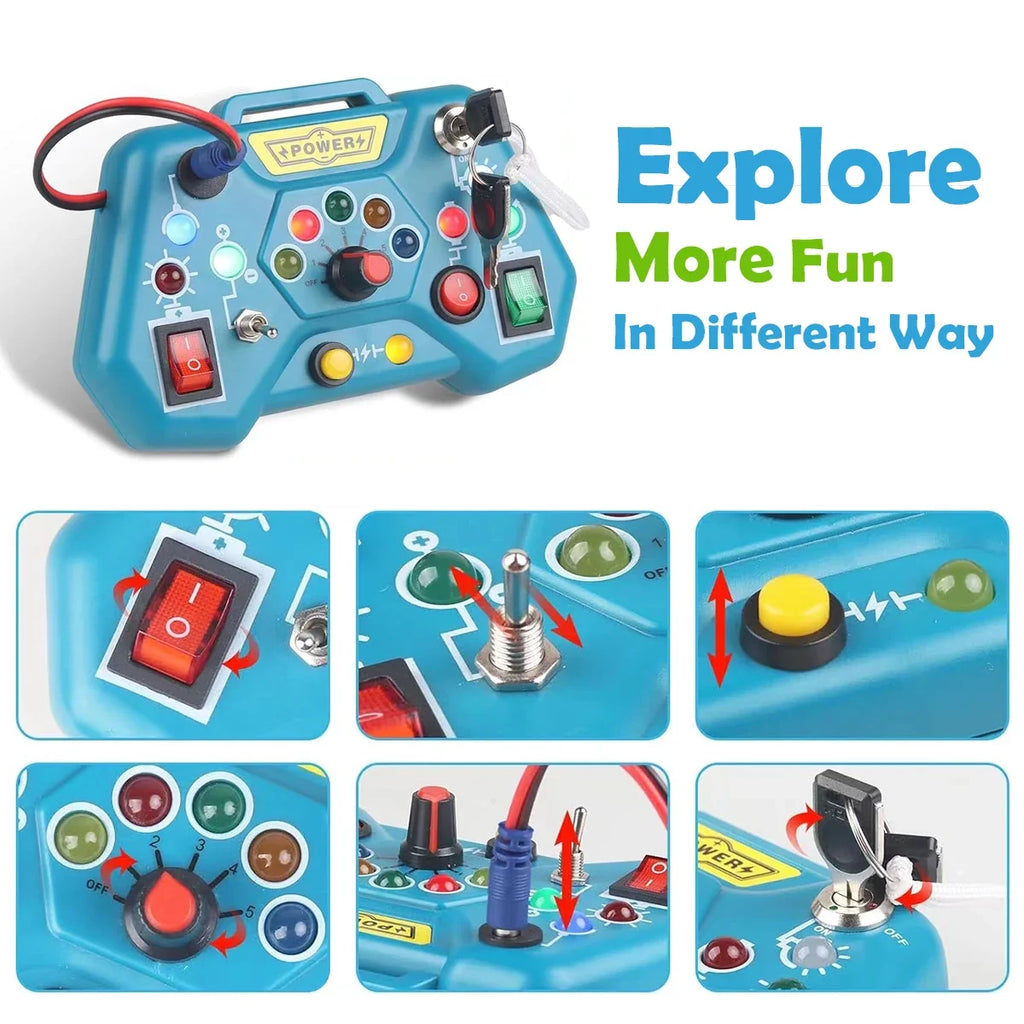 Montessori Busy Board Toy – Educational Learning & Travel Toy for Toddlers